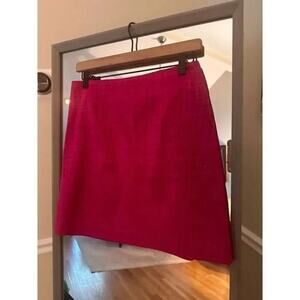 Cache Women’s Hot Pink Textured A-Line Skirt Size 8 Career Cocktail Party